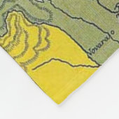 イタリア(1912年)のヴィンテージの地図 フリースブランケット (角)