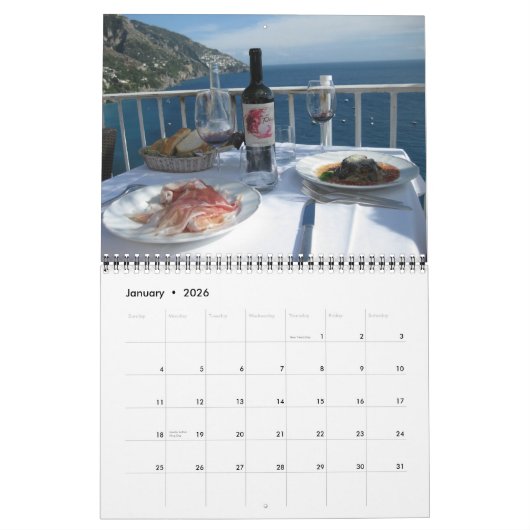 イタリア- 2011カレンダーからの場面 カレンダー (1月 2026)