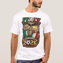 イタリア 2026 オリジナル サッカー ファン Tシャツ