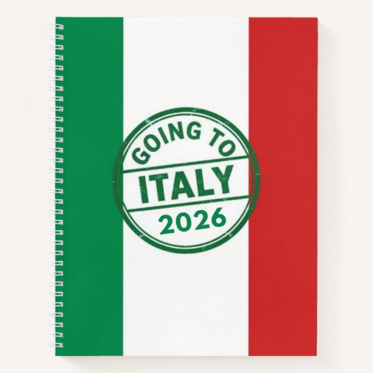 イタリア 2026 ノートブック (正面)