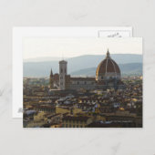 イタリア、Basilica diサンタが付いているフィレンツェの眺め シーズンポストカード (正面/裏面)