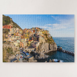 イタリア、Cinque Terre、Manaola landscape ジグソーパズル