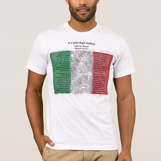 イタリア – Il Canto degli Italiani Tシャツ (正面)
