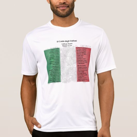 イタリア – Il Canto degli Italiani Tシャツ (正面)
