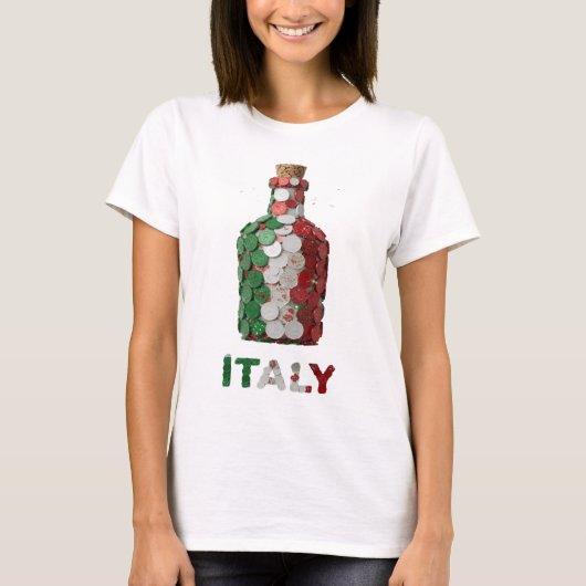イタリア Statement Green グラフィック デザイン Tシャツ (正面)