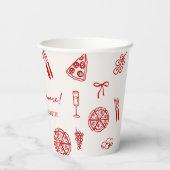 イタリア That's Amore ブライズシャワー 紙コップ (裏面)