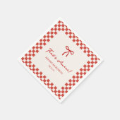 イタリア That's Amore 独身最後のパーティー スタンダードカクテルナプキン (角)