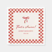 イタリア That's Amore 独身最後の夜 スタンダードカクテルナプキン (正面)