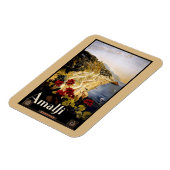 イタリアAmalfiコーストヴィンテージ旅行ポスター マグネット (左側)