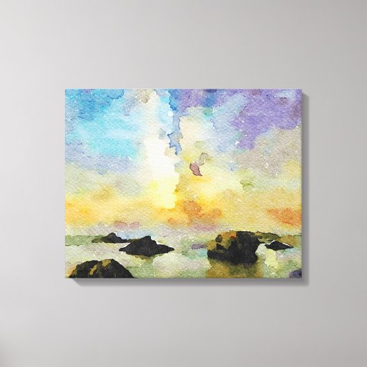 *~イタリアAP12ビーチシュピーガデルカネールイタリア キャンバスプリント (正面)