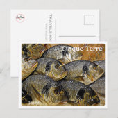 イタリアCINQUE TERRE – 鯛の魚 – ポストカード (正面/裏面)