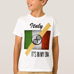 イタリアDNA分子フラグロティイタリアンーニ Tシャツ