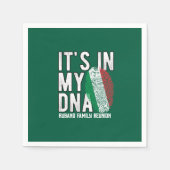 イタリアDNA家族再会招待状 スタンダードカクテルナプキン (正面)