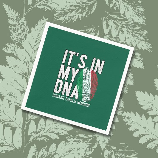 イタリアDNA家族再会招待状 スタンダードカクテルナプキン