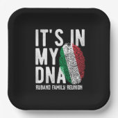 イタリアDNA家族再会招待状 ペーパープレート (正面)