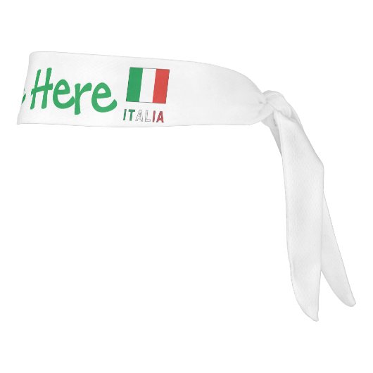 イタリアeバンディエライタリアナグリーンパーソナライゼーション タイヘッドバンド (回転90)