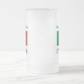 イタリアeバンディエライタリアナグリーンパーソナライゼーション フロストグラスビールジョッキ (中央)