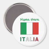 イタリアeバンディエライタリアナグリーンパーソナライゼーション マグネット (正面/裏面)