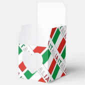 イタリアeバンディエラItalianaタイルの緑をパーソナライズ フェイバーボックス (オープン)