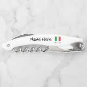 イタリアeバンディエラItalianaブラックパーソナライゼーション ソムリエナイフ (裏面)