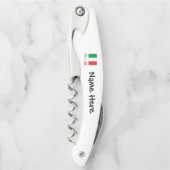 イタリアeバンディエラItalianaブラックパーソナライゼーション ソムリエナイフ (正面)