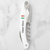 イタリアeバンディエラItalianaブラックパーソナライゼーション ソムリエナイフ (裏面)