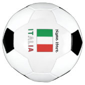 イタリアeバンディエラItaliana con il Tuo Nomeサッカー サッカーボール (回転)
