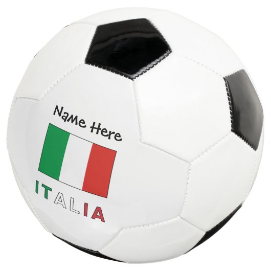 イタリアeバンディエラItaliana con il Tuo Nomeサッカー サッカーボール (3/4)