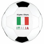 イタリアeバンディエラItaliana con il Tuo Nomeサッカー サッカーボール (正面)