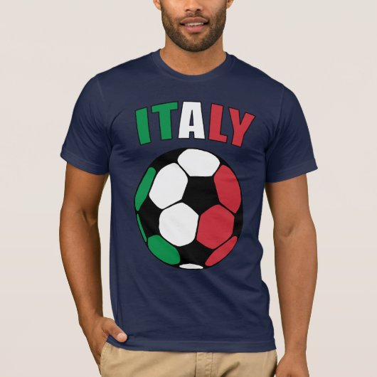 イタリアFooty (暗い) Tシャツ (正面)