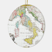 イタリアGeographicusの1742年のHomannの相続人の地図 セラミックオーナメント (左)