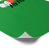 イタリアGrazieピザシェフワインキスXOXOアートポスター ポスター (角)