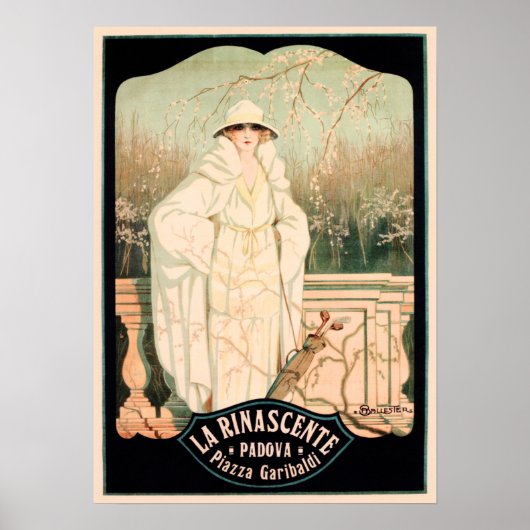 イタリアLA RINASCENTE Padova Departmental Store Ad ポスター (正面)