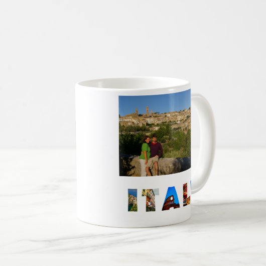 イタリイタリアンアの休暇の写真を作成 コーヒーマグカップ (正面右)