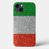 イタリイタリアンアグリッタートレンディー色スタイリッシュ国旗 Case-Mate iPhoneケース (裏面)
