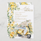 イタリイタリアンアポジタノアマルフィベビーシャワー 招待状 (正面/裏面)