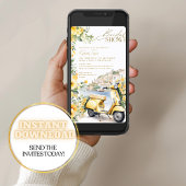 イタリイタリアンアポジタノアマルフィヴェスパブライダルシャワー 招待状