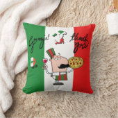 イタリイタリアンアルグラツィーピザワインキス装飾用クッション クッション (ブランケット)