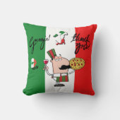 イタリイタリアンアルグラツィーピザワインキス装飾用クッション クッション (正面)