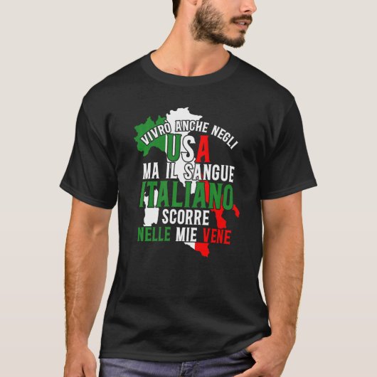 イタリイタリアンアルマイルサンゲイタリアノスコーレネールM Tシャツ (正面)