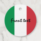 イタリイタリアンア国カスタム旗 フェイバータグ (正面)