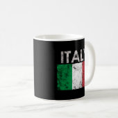 イタリイタリアンア国旗のプライド コーヒーマグカップ (正面右)