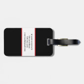 イタリイタリアンア国旗の赤い白の緑イタリアの地図 ラゲッジタグ (裏面横)