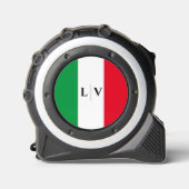 イタリイタリアンア国旗の赤い緑の名前イニシャル メジャー (正面)