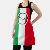 イタリイタリアンア国旗の赤と緑イタリア エプロン (インサイチュ)