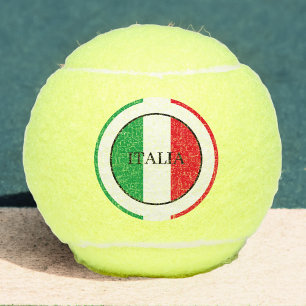 イタリイタリアンア国旗の赤と緑イタリア テニスボール