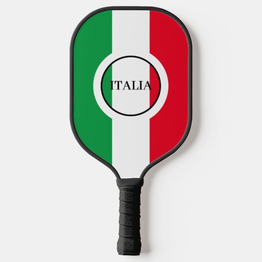 イタリイタリアンア国旗の赤と緑イタリア ピックルボールラケット (裏面)