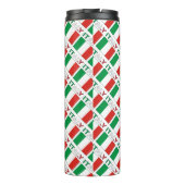 イタリイタリアンア国旗の黒の個人用設定 タンブラー (裏面)