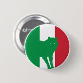 イタリイタリアンア国旗 缶バッジ (正面&裏面)