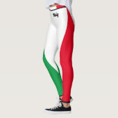 イタリイタリアンア国旗Red White Green Italia Women's レギンス (左)